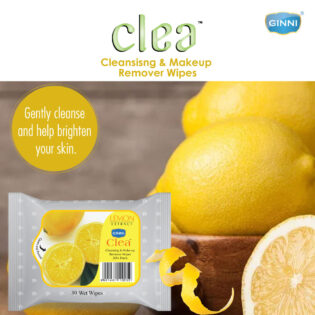 Ginni Cleansing and Makeup Remover Wipes with Lemon Extract | Pack of 30s - Image 3