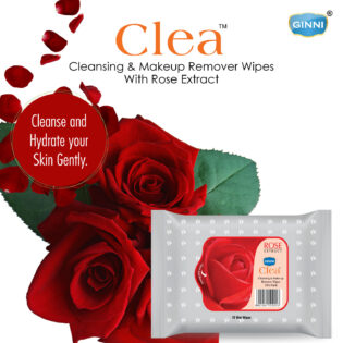 Ginni Cleansing and Makeup Remover Wipes with Rose Extract | Pack of 10s - Image 3