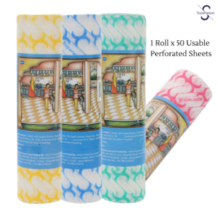 Superwipe Premium Printed Blue Kitchen Roll | Pack of 50s - Image 2